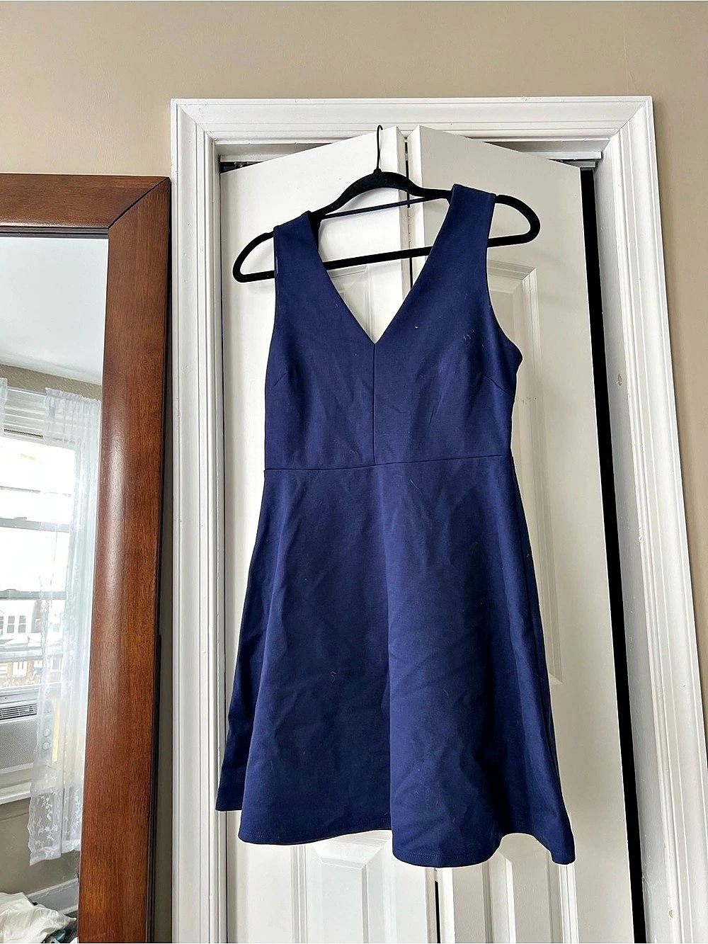 BCBGeneration Navy Sleeveless V Neck Navy Blue Mini Dress Size 8